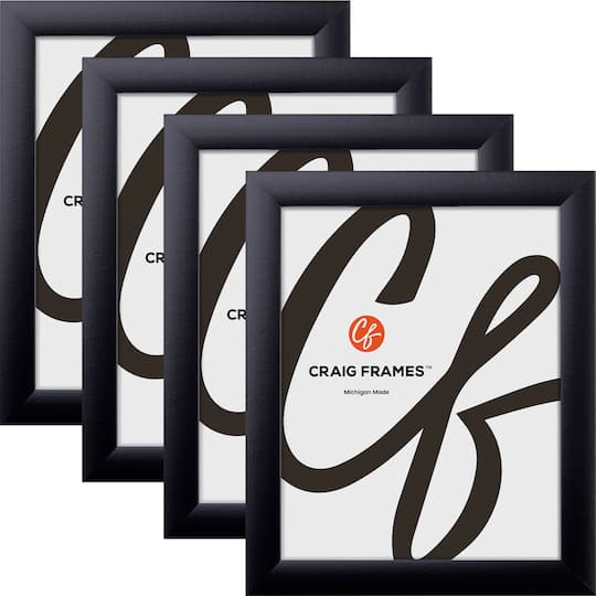 4 Pack Craig Frames Contemporary Gallery Black Picture Frame